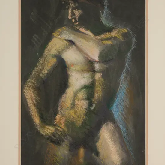Charles Rose (1921-2017) 'Male nude', 1986,
